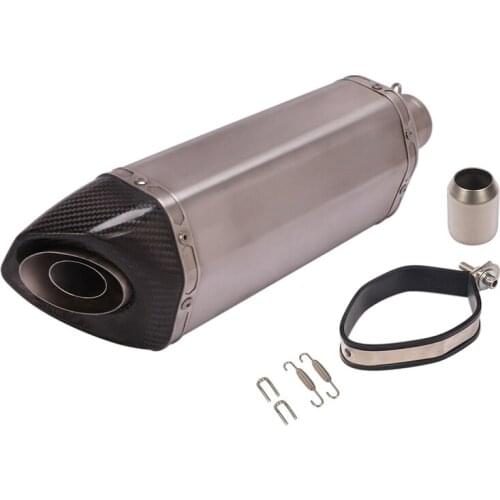 51MM Titanium Alloy Exhaust Muffler Pipe Motorcycle 470MM Escape with DB Killer Universal for Street Bike Scooter Exhaust Tips