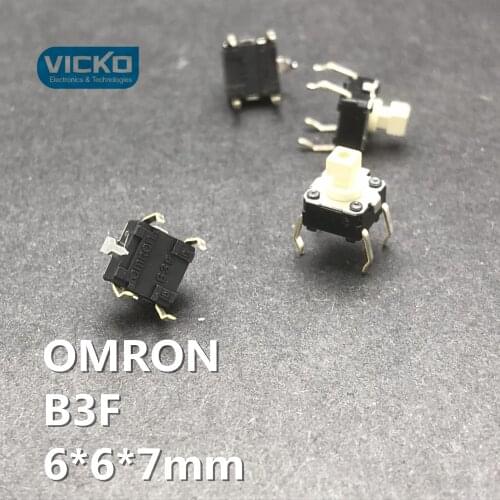Japan waterproof touch switch 6*6*7 6*6*7mm micro switch 5 line switch OMRON B3F 6*6*7mm