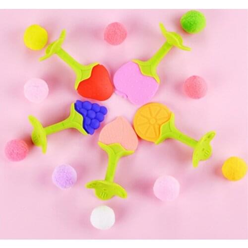 1pcs Attention Baby Teether Safe Toys Toddle Fruit Teething Ring Silicone Chew Dental Care Toothbrush Nursing Beads Gift Infant