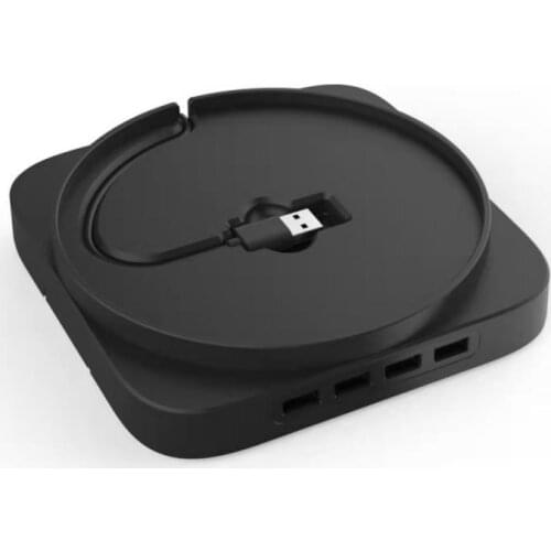 4 Ports USB 2.0 Hub Blue Light Gamepad Stand Changer Vertical Stand Game Controller Charging Accessories for X-box Gamepad Stand