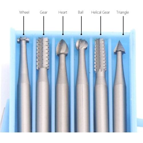 6pcs Tungsten steel Engraving Drill Bit Set For Dremel Rotary Tool Drilling Power Tools Cutter Router Bit