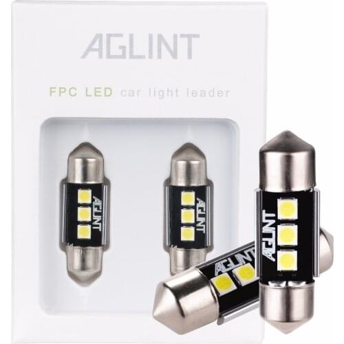 AGLINT 2PCS C5W CANBUS Error Free LED C10W Festoon 31mm LED Car Accessories DC 12 Volt super white 3030 Car Interior Dome Lights