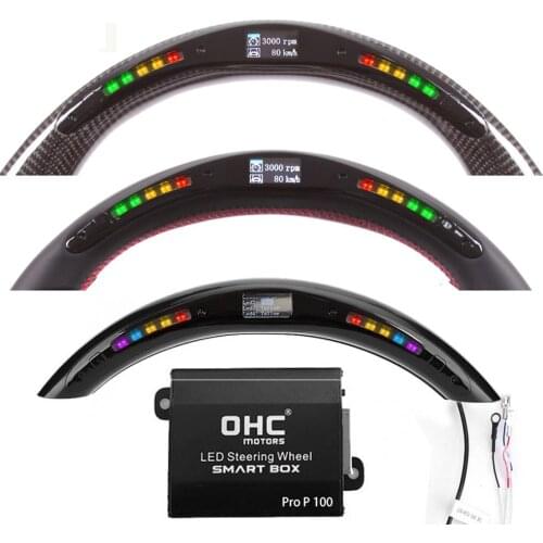 Car Auto Steering Wheel LED Display with Intellignet Module Kit Universal Accessory for LED Performance Steering Wheel