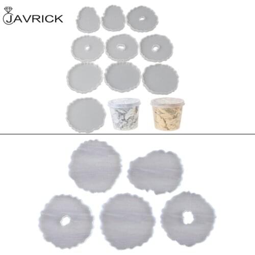 Large Irregular Wave Round Coaster Mold Cup Mat Silicone Resin Mold Epoxy Resin Cement Casting Jewelry Making Art Tools