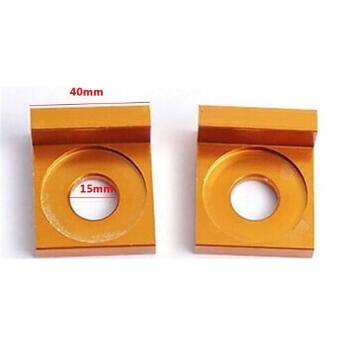 Color Motorcycle Aluminum CNC 15mm Chain adjuster Block tensioner motocross for XR50 CRF70 KLX BBR TTR Pitmotard pit dirt bike