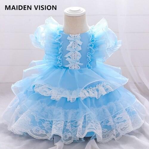 Kids Dress For Girls Lolita Retro Lace Party Prom Gown Children Wedding Birthday Dress Girls Pageant Formal Summer lace dress
