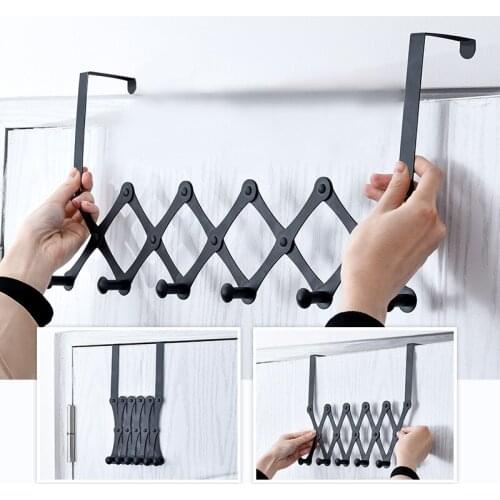 Stainless Steel Door Behind The Hook Rack Coat Hat Storage Organize Key Holder Wall Door Hangers Hat Organizer