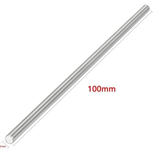 EKIND 10pcs Stainless Steel Round Axles Shaft Rod/Straight Metal Round Shaft Rod Bars for DIY Model Toy RC Car 2mm x 100mm