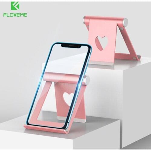 FLOVEME Phone Holder Stand Mobile Smartphone Support Tablet Stand for iPhone Desk Cell Phone Holder Stand Portable Mobile Holder