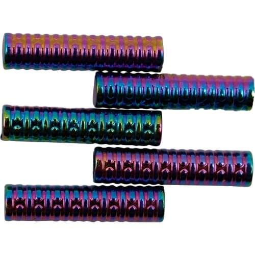 Gradient Color DIY Metal Aglets Shoelace Tips Ends Replacement Shinny Color Cute Decoration Durable Repair Lock Clips