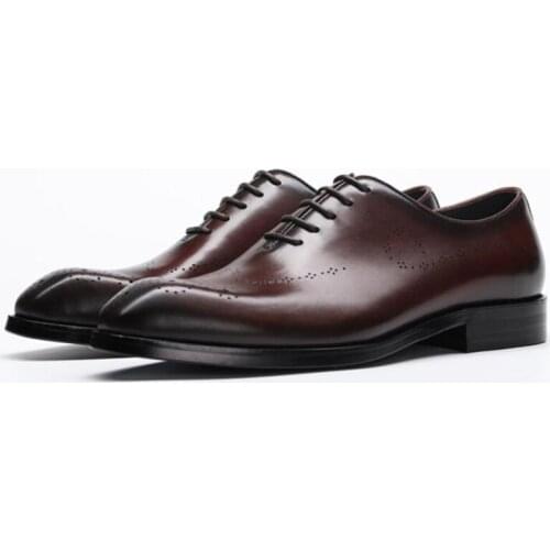 GUCHIYULAN Mens Leather Shoes