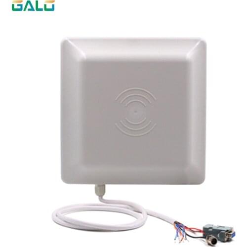 Integrative UHF RFID card reader 6M long range 8dbi Antenna RS232/RS485/WG26 100 cards optional of parking system