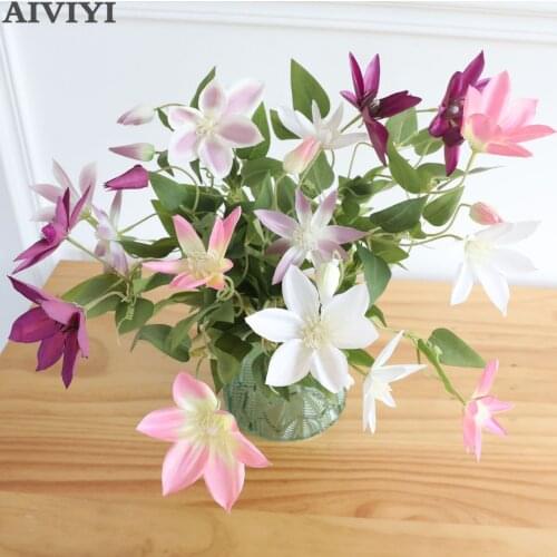 3 fork artificial flower silk flower wire lotus flower fake flower wedding bouquet home decoration flower arrangement accessorie