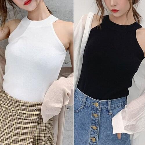 Kili Womens Vest Suspenders Womens New Sleeveless Camisole Slim Slim Bottoming Shirt