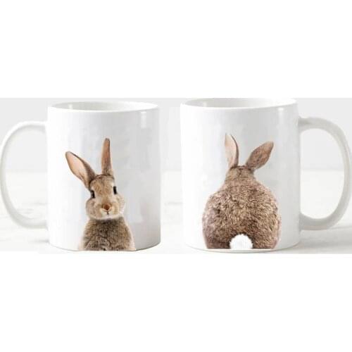 Rabbit Mug Creative Animal Coffee Mug Tea Milk Cup Best Birthday Christmas Gift Mug for You and Your Friend Mug