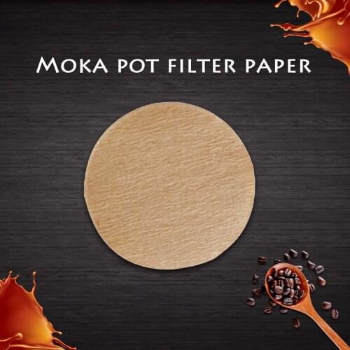 100Pcs Round Home Office Cafe Coffee Filter Paper Moka Pot Espresso Tea Strainer Bag Espresso Tea Infuser Accessories