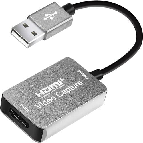 KUYIA HDMI Audio Video Capture Cards HDMI to USB 2.0 1080P&30hz Record For DSLR Camcorder Action Live Broadcast