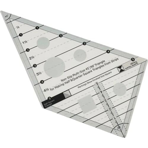 Alignment Ruler Nonslip Ruler Half & Quarter- Square From Strips Multifunctional Durable Cutting Rulers Scale Home Sewing Tools