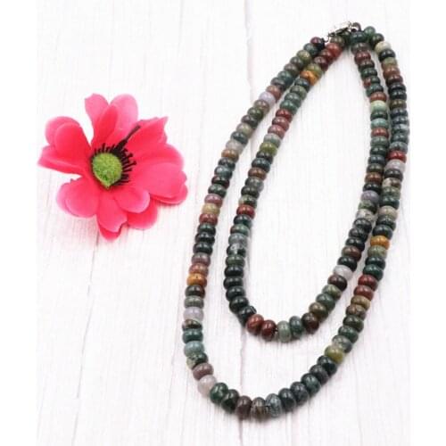 Fashion Vintage Long Chain Necklace Multi Natural Agates Stone Agat Onyx Women Ethnic Pray Buddhism Necklaces Jewelry 30" A964
