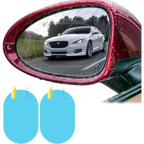 2Pcs Car Rearview Mirror Protective Film Anti Fog Window Clear Rainproof Rear View Mirror Protective Soft Film Auto Accessories