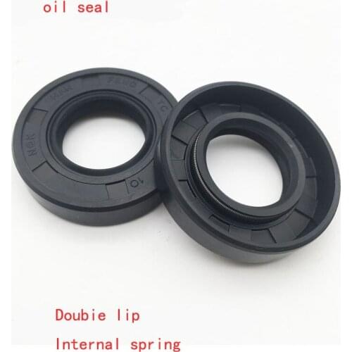 NBR framework oil seal TC 115 120 122*140*8 10 12 13 14 15mm double lip with clamp spring