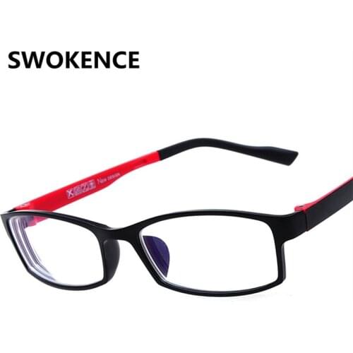 SWOKENCE Myopia Glasses -1.0 -1.5 -2.0 -2.5 -3.0 -3.5 -4.0 -4.5 -5.0 -5.5 -6.0 Diopter Men Women TR90 Frame Nearsighted G541-2