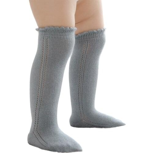 Newborn Baby Boys Girls Solid Knee High Socks Children Kids Toddler Leg Warmer Autumn Spring Cotton Soft Socks 0-7Y