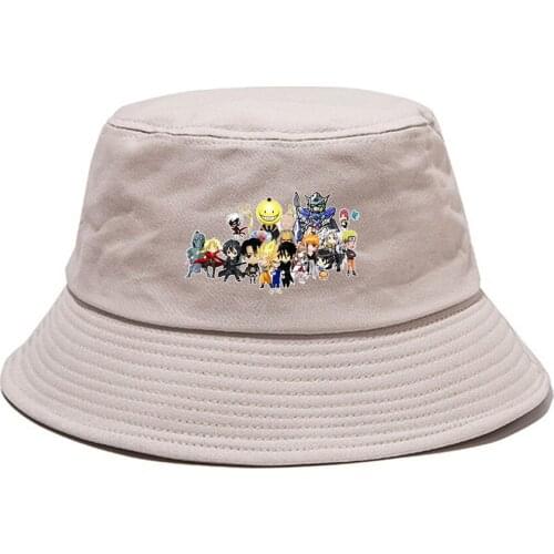Anime Black Butler Bucket Hat Casual Fisherman Hat Outdoor Cap Student Boonie Hat Summer Sun Cap Beach Hat Hip Hop Cap