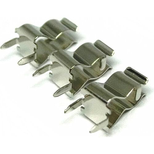 100pcs 5*20mm 6*30MM Fuse Holder Clips Glass Quick Fast Blow Fuses Welding Holder 5X20MM 6X30MM