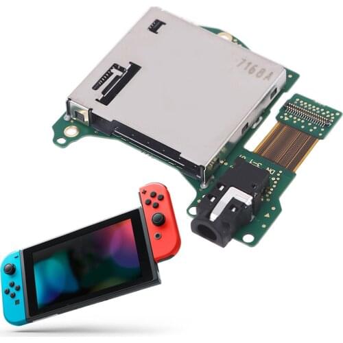 NS Switch Game Cartridge Card Slot Board Headphone Jack Port Socket Professional Game Card Slot For Nintendo Switch Repair Parts
