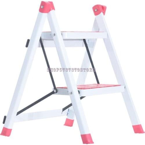Two Step Ladder Household Folding Kitchen Climbing Herringbone Ladder Colorful Pedal Three Step Ladder Enterprise Shop