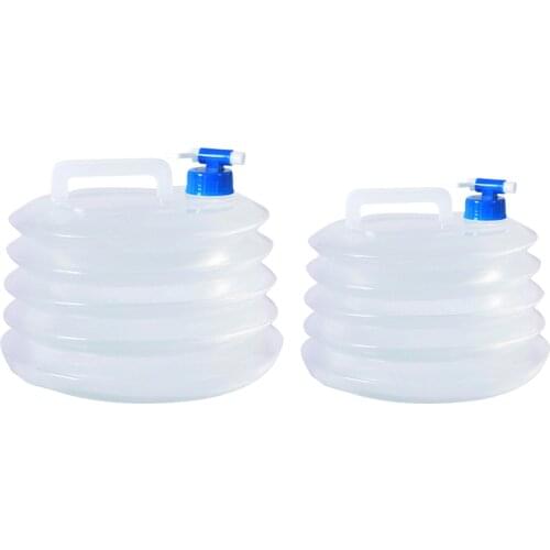 Foldable Water Containers Folding Water Bucket Outdoor Camping Water Storage Bag Plastic Foldable Camping Drinking Water Bucket