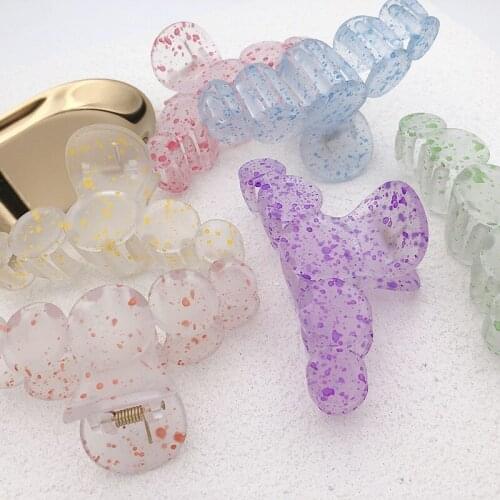 Circle splash ink catch clip South Korea summer new bath makeup tray hairpin hairpin headdress women