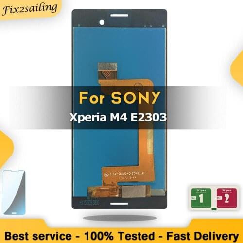5.0" White or black For Sony Xperia M4 Aqua E2303 E2353 E2333 LCD Display Touch Screen with Digitizer Assembly Replacement Parts