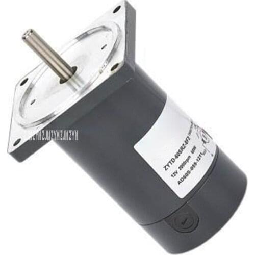 ZYTD-60SRZ-7F1 High Speed Mini Motor Full Copper Coil Adjustable Speed Motor Low Noise Positive Inversion Motor DC12V/ DC24V