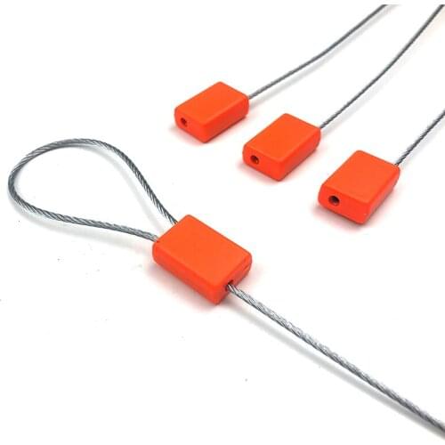 100PCS Plastic Cable Seals QRcode Barcode Cable Lock 1.8mm*300mm Disposable Security Container Goods Pocket Mouth High Tensile