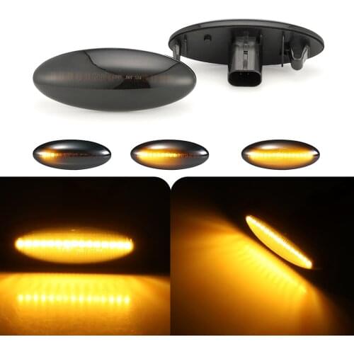 2 pieces For Toyota Yaris COROLLA RAV4 AURIS Dynamic Led Turn Signal Side Marker Lights Sequential Blinker Lamps