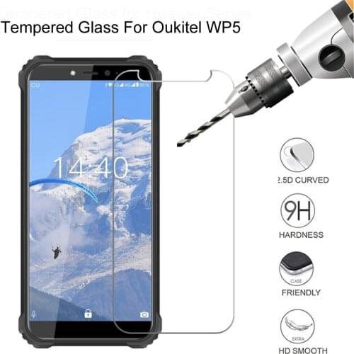 2PCS Protective Glass For Oukitel WP5 Screen Protector on Oukitel WP5 Pro Tempered Glass Protect film 9H 2.5D For Oukitel WP5