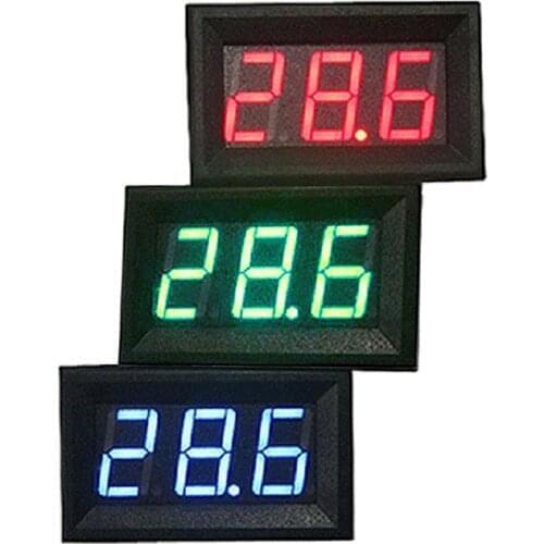 0.56 Inch DC 0V-30.0V 3-wire Voltage Meter Head LED Digital Voltmeter with Reverse Polarity Protection