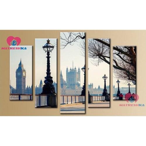 Diamond embroidery sale 5d Diamond painting full drill DIY Multi-painting city landscape Diamond mosaic beadwork home decoration
