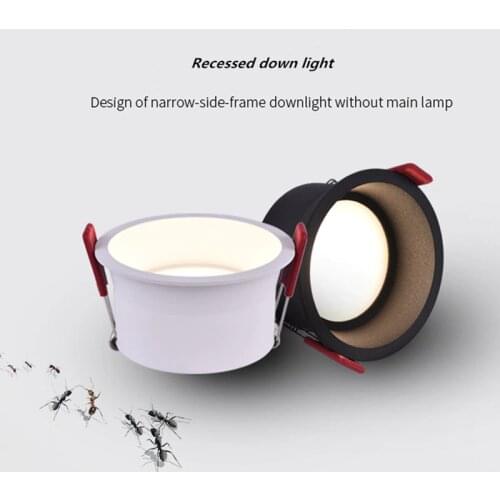 Frameless Angle Adjustable Recessed LED Downlight 5W 7W 12W 20W Dimmable Deep Brightness LED Spotlights Ceiling Lighting