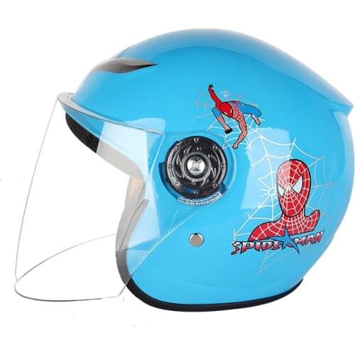 Motorcycle children helmet children half helmet children cartoon safety hat boys and girls warm cap