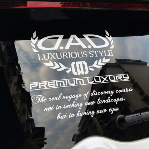 G097 H:30cm VIP LUXURIOUS STYLE GL8 Car Modification Rear Windshield Reflective Stickers and Decals Waterproof Window Stickers