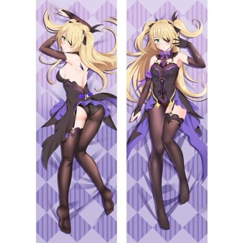 Game Genshin Impact Fischl Cosplay Dakimakura Pillow Case Hugging Body