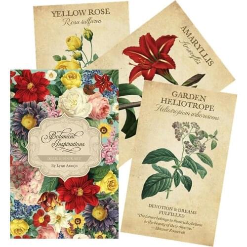 Tarot Cards Botanical Inspiration Oracle Cards Board Games Set All English Family Holiday Party Playing Cards 2020 New Arrival