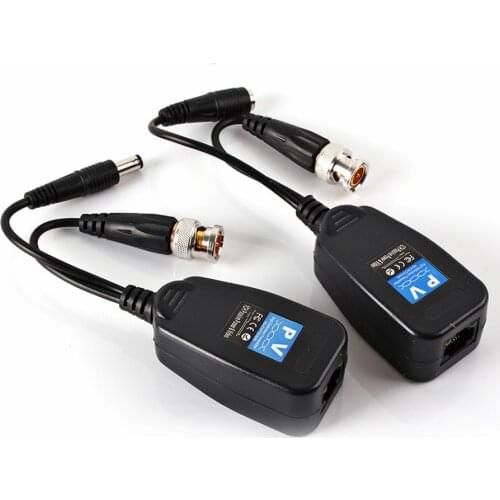 5 Pairs 10 Pieces CCTV Coax BNC Video Balun Transceiver to CAT5e 6 RJ45 Connector For CCTV Cameras