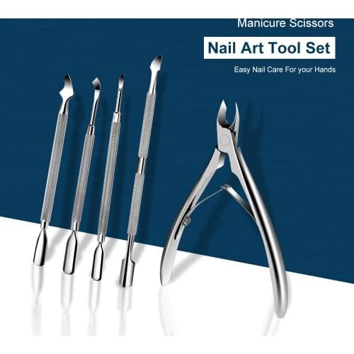 Cuticle Nippers Nail Manicure Cuticle Scissors Clippers Trimmer Dead Skin Remover Pedicure Stainless Steel Cutters Tool Nail Art
