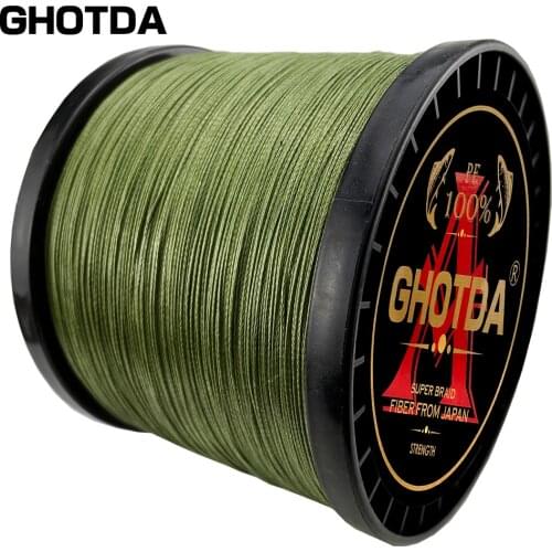 GHOTDA 4 Strands PE Fishing Line Braid Fishing Line 300M 500M 1000M Multifilament Fishing Wire Carp Fishing Line Tool