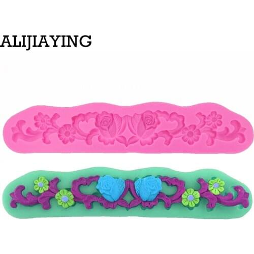 M0261 3D Rattan flower cooking tools cake wedding decoration Silicone mold baking Fondant Sugar Craft Molds DIY Cake