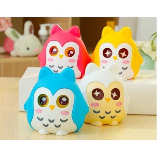 Cartoon Owl Plastic Piggy Bank Coin Creative Cute Money Jar Child Gift